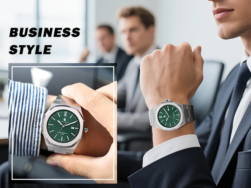 SAPPHERO Men's Watches Classic Business Watches Stainless Steel Watches High-end Clocks Imported Movements Sports Wristwatch