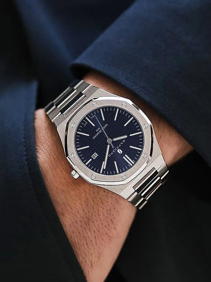 SAPPHERO Men's Business Stainless Steel Watch For Men Seiko Movement Classic Design Charming Men's Gift Waterproof Wrist Watch