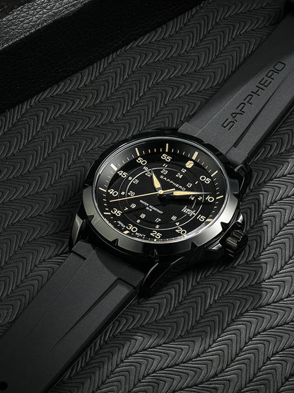 SAPPHERO Men Watch Luxury Quartz Clock 50M Waterproof Imported Movement Stainless Steel Watch Men's Gift Wristwatch