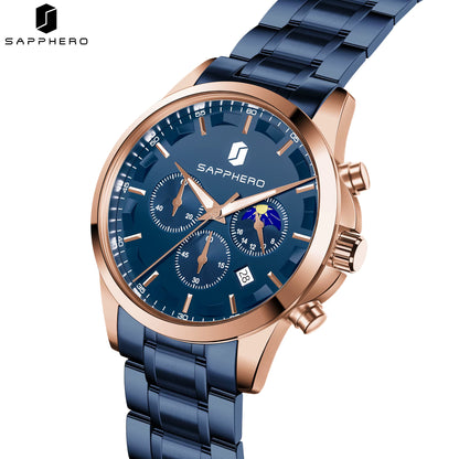 SAPPHERO Vanguard Blue Rose Gold - A Synthesis of Function and Form