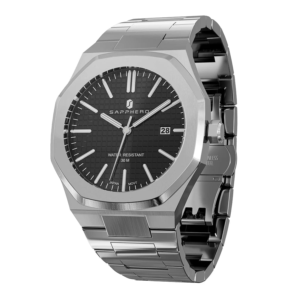 SAPPHERO Men's Watches Classic Business Watches Stainless Steel Watches High-end Clocks Imported Movements Sports Wristwatch