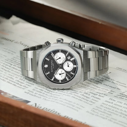 SAPPHERO Men's watch Stainless steel Waterproof men's watch Chronograph Business men's watch best gift clock