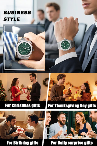 SAPPHERO Men's Watches Classic Business Watches Stainless Steel Watches High-end Clocks Imported Movements Sports Wristwatch