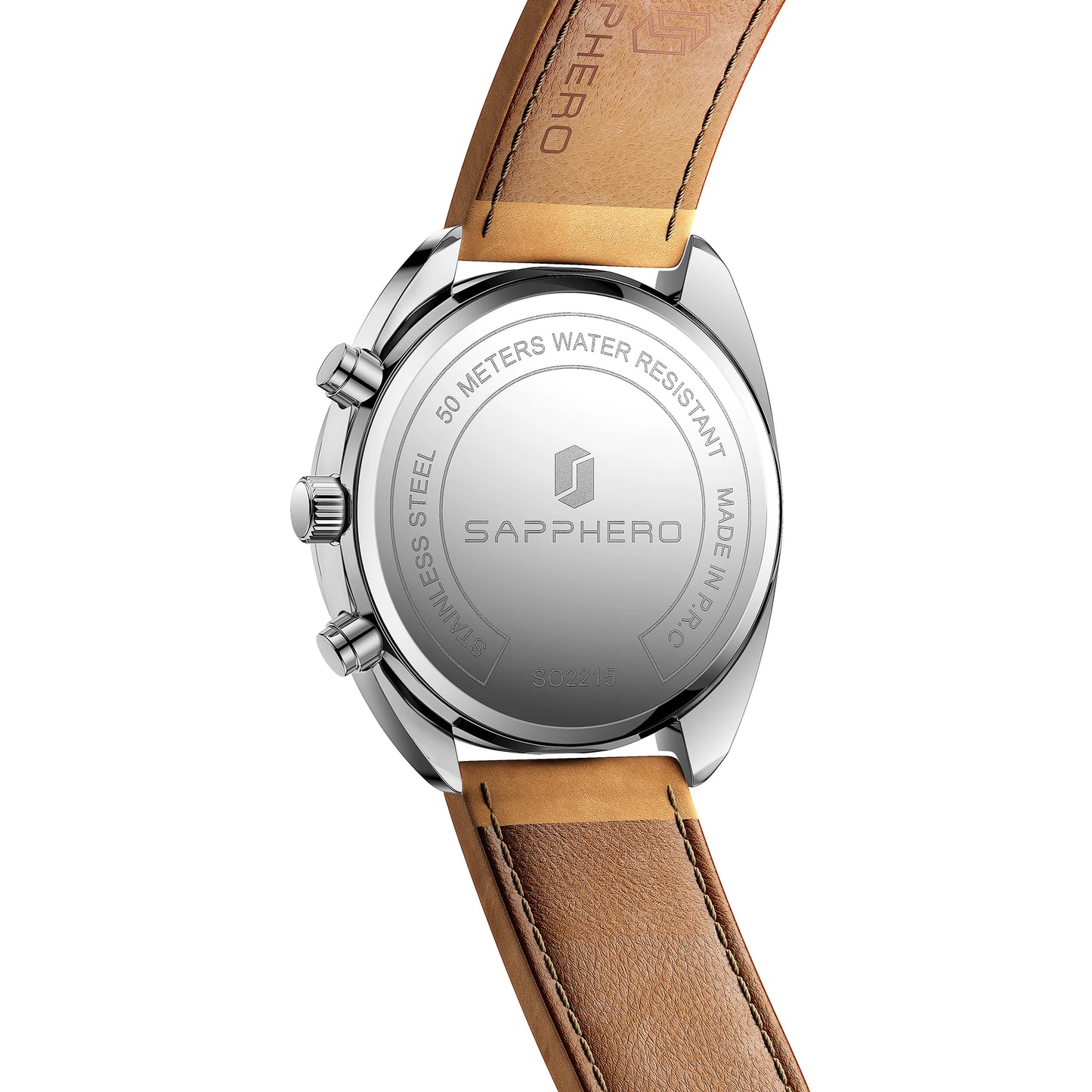 SAPPHERO Men's Quartz Watch Accurate 5ATM Waterproof Men's Watch Business Style Athleisure Watch Simple and Simple Design Clock