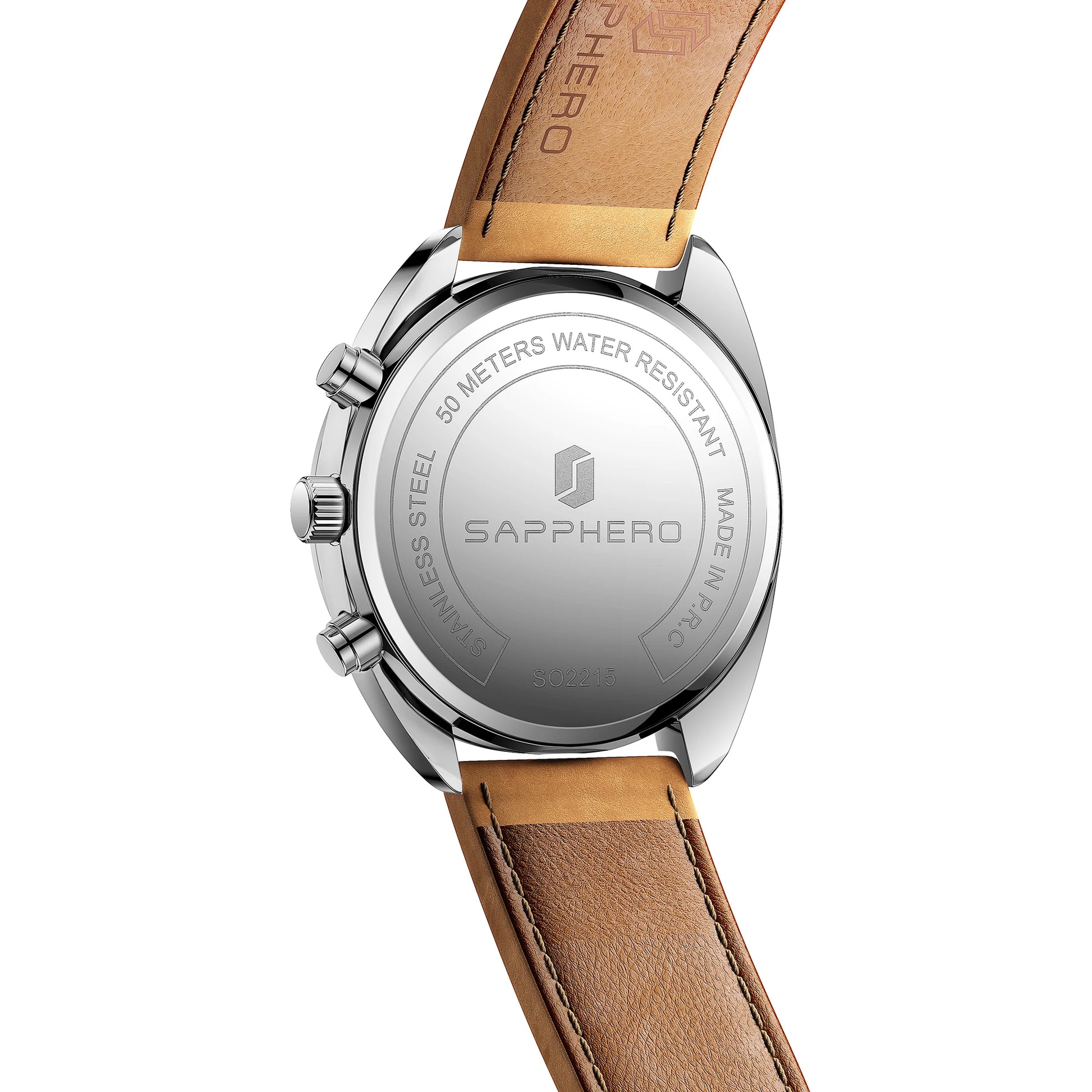 SAPPHERO Men's Quartz Watch Accurate 5ATM Waterproof Men's Watch Business Style Athleisure Watch Simple and Simple Design Clock
