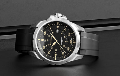 SAPPHERO Men Watch Luxury Quartz Clock 50M Waterproof Imported Movement Stainless Steel Watch Men's Gift Wristwatch