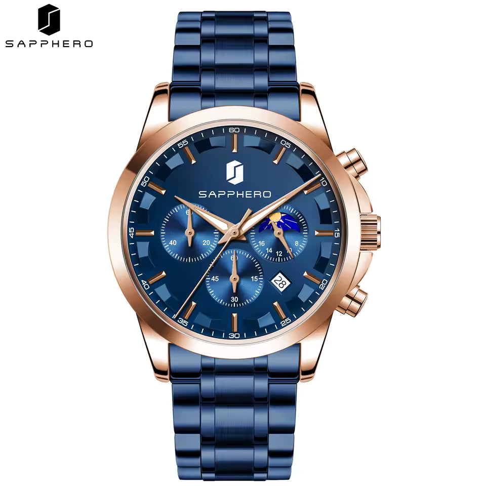 SAPPHERO Vanguard Blue Rose Gold - A Synthesis of Function and Form