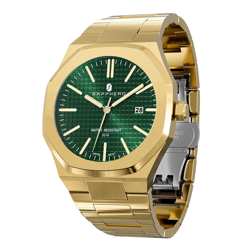 SAPPHERO Men's Watches Classic Business Watches Stainless Steel Watches High-end Clocks Imported Movements Sports Wristwatch