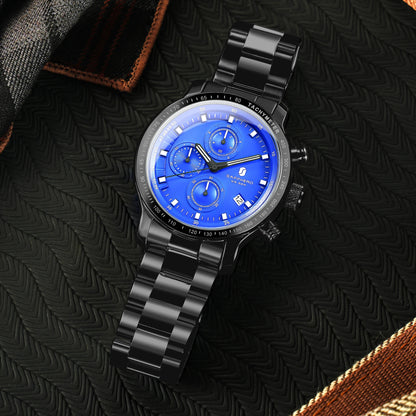 SAPPHERO Business Watch  Date Men's Wristwatch Simple Stainless Steel Watches 50m Waterproof Clock 2025 New Fashion Men's Gifts