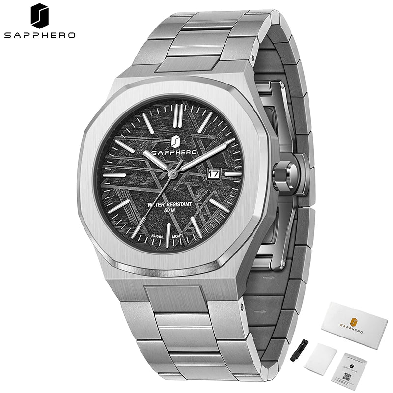 SAPPHERO Men's Watches Classic Business Watches Stainless Steel Watches High-end Clocks Imported Movements Sports Wristwatch
