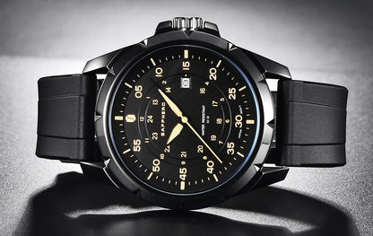 SAPPHERO Men Watch Luxury Quartz Clock 50M Waterproof Imported Movement Stainless Steel Watch Men's Gift Wristwatch