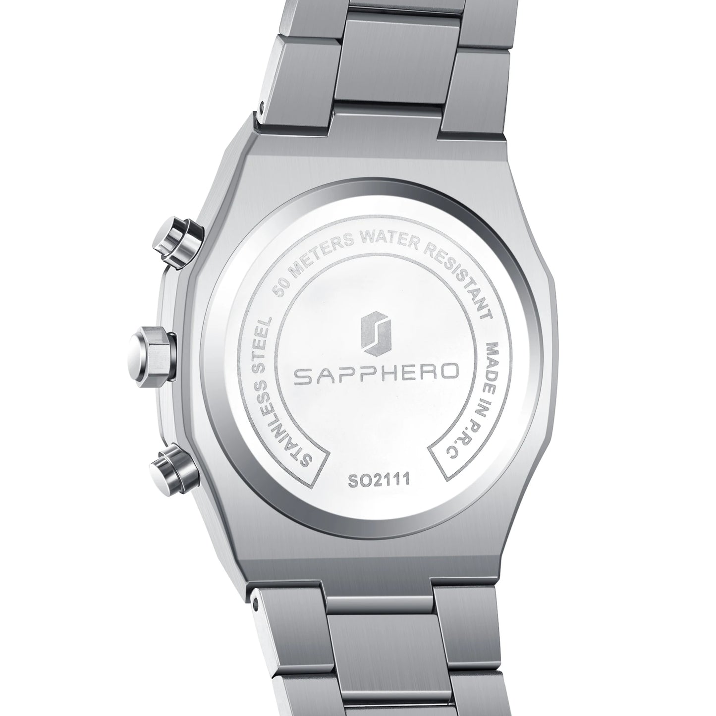 SAPPHERO Men's watch Stainless steel Waterproof men's watch Chronograph Business men's watch best gift clock