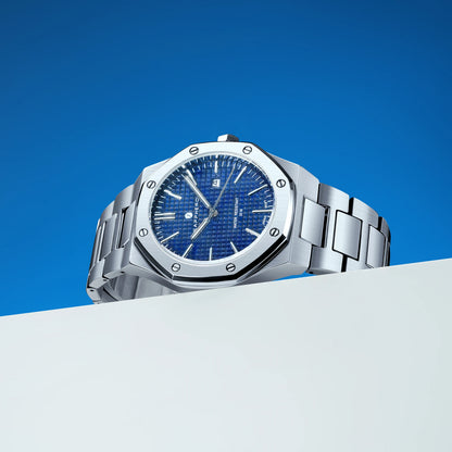 SAPPHERO Men's Business Stainless Steel Watch For Men Seiko Movement Classic Design Charming Men's Gift Waterproof Wrist Watch