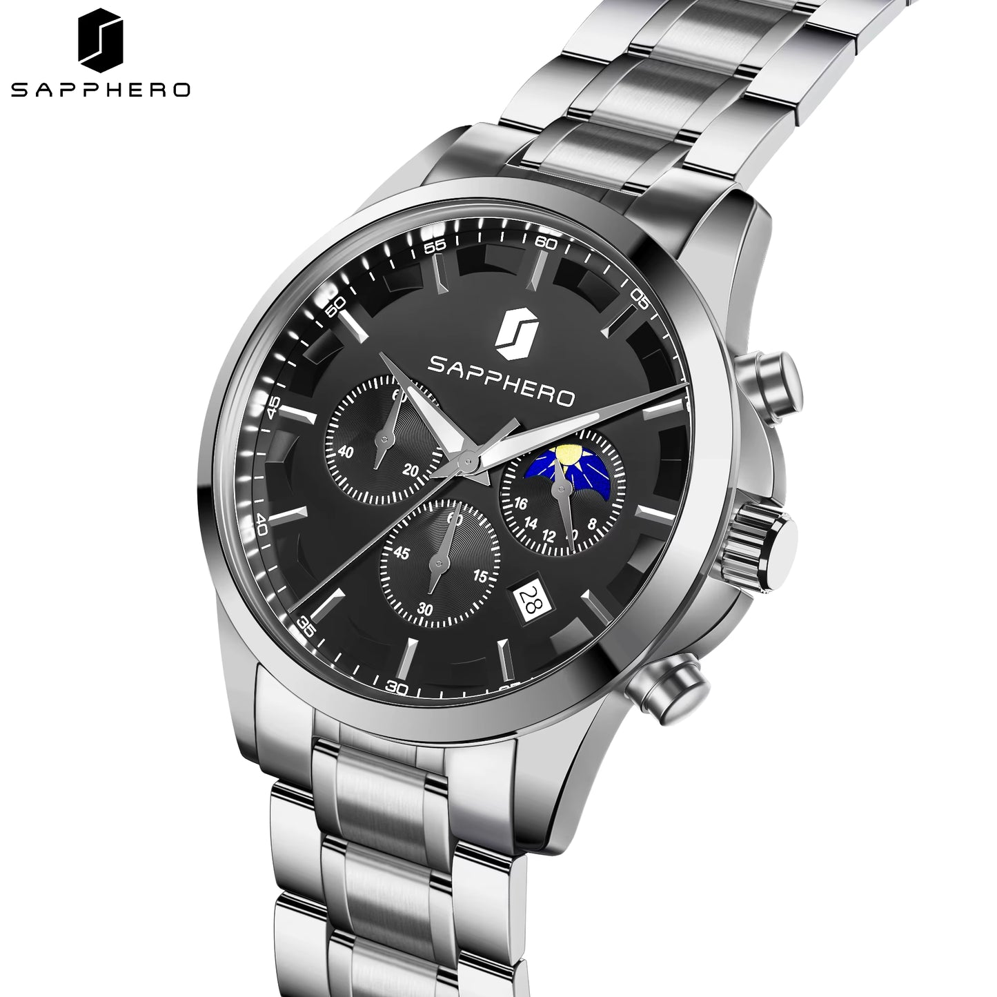 SAPPHERO Vanguard Silver Black - A Synthesis of Function and Form
