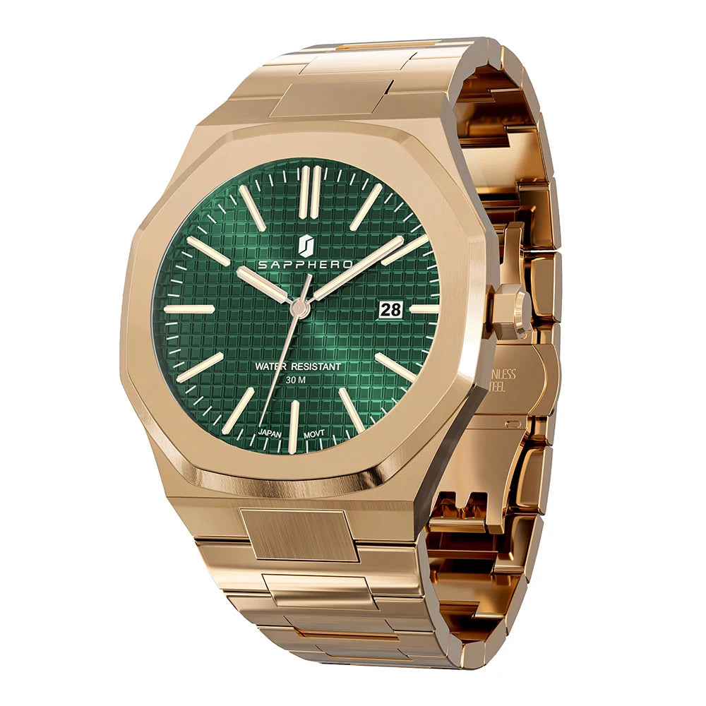 SAPPHERO Men's Watches Classic Business Watches Stainless Steel Watches High-end Clocks Imported Movements Sports Wristwatch