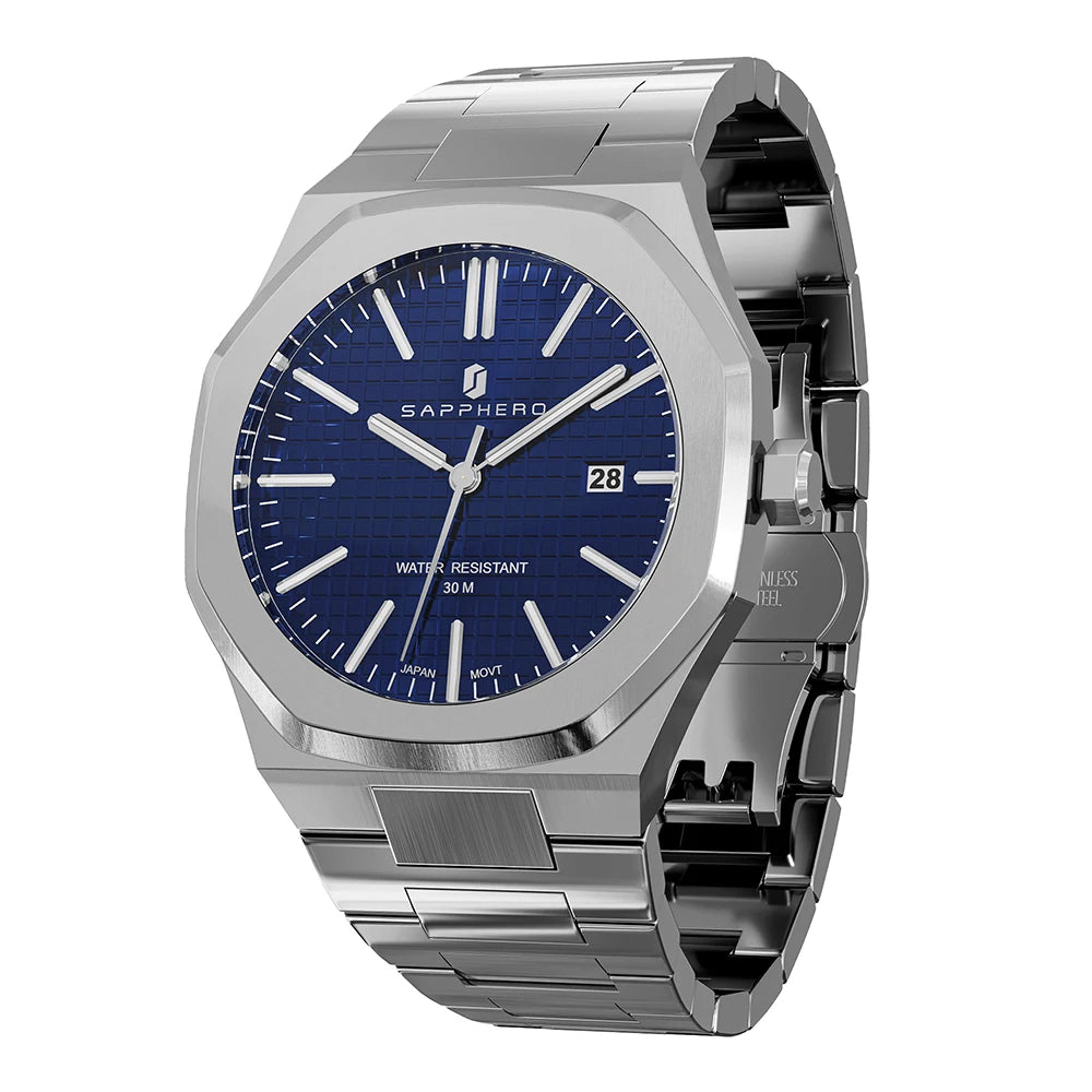 SAPPHERO Men's Watches Classic Business Watches Stainless Steel Watches High-end Clocks Imported Movements Sports Wristwatch