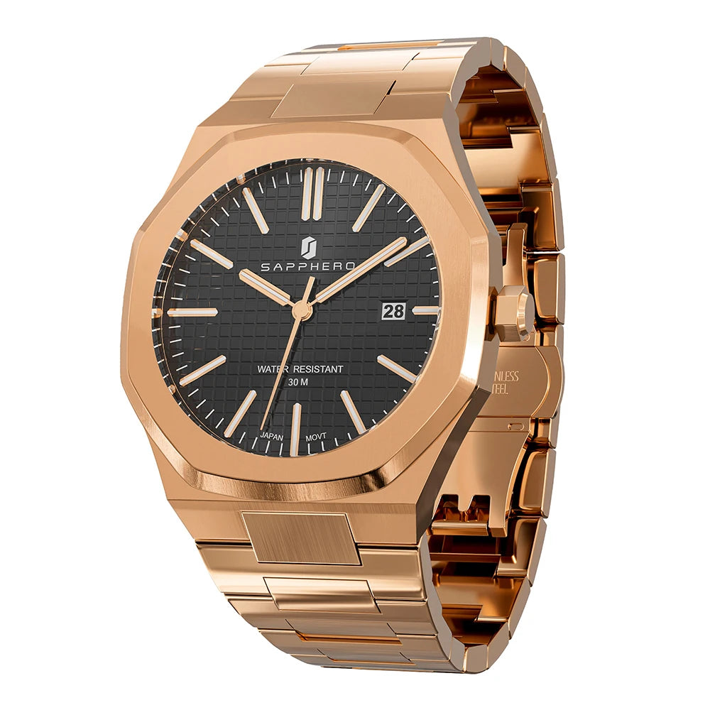 SAPPHERO Men's Watches Classic Business Watches Stainless Steel Watches High-end Clocks Imported Movements Sports Wristwatch