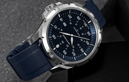 SAPPHERO Men Watch Luxury Quartz Clock 50M Waterproof Imported Movement Stainless Steel Watch Men's Gift Wristwatch